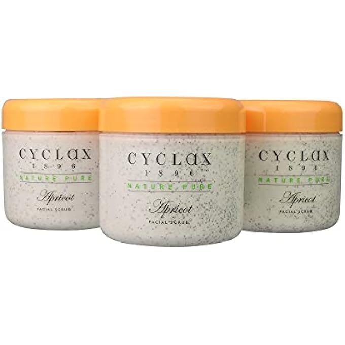 CYCLAX NATURE PURE APRICOT FACIAL SCRUB 300ML (PACK OF 3) - Image 1